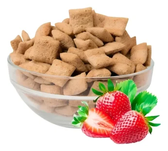Almohaditas de cereal rellenas de frutilla