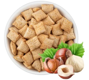 Almohaditas de cereal rellenas de avellana
